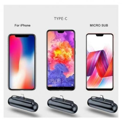 PowerBank Portable 3en1 /2600mAh/chargeur de batterie externe