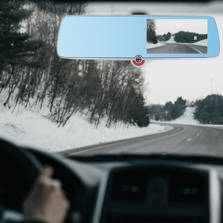 Rétroviseur la voiture atrois caméras et ecran tactile