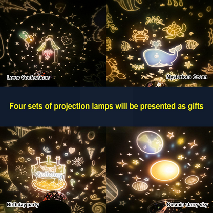 Projecteur rotatif étoile à 360 °