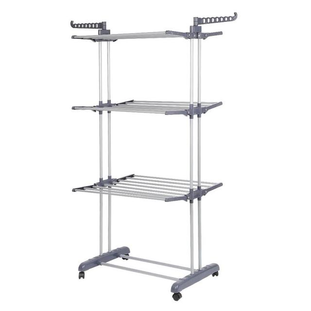 Sèche-linge pliable à ailes latérales sur 3 niveaux