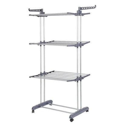 Sèche-linge pliable à ailes latérales sur 3 niveaux