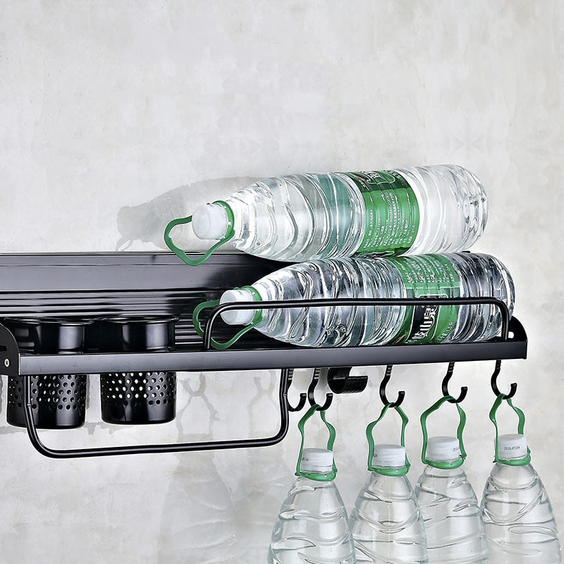 Support de rangement de cuisine en aluminium multifonctionnel